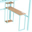 Lit mezzanine avec bureau et étagères Space