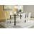 Glass Top Metal Base Dining Table-26153846