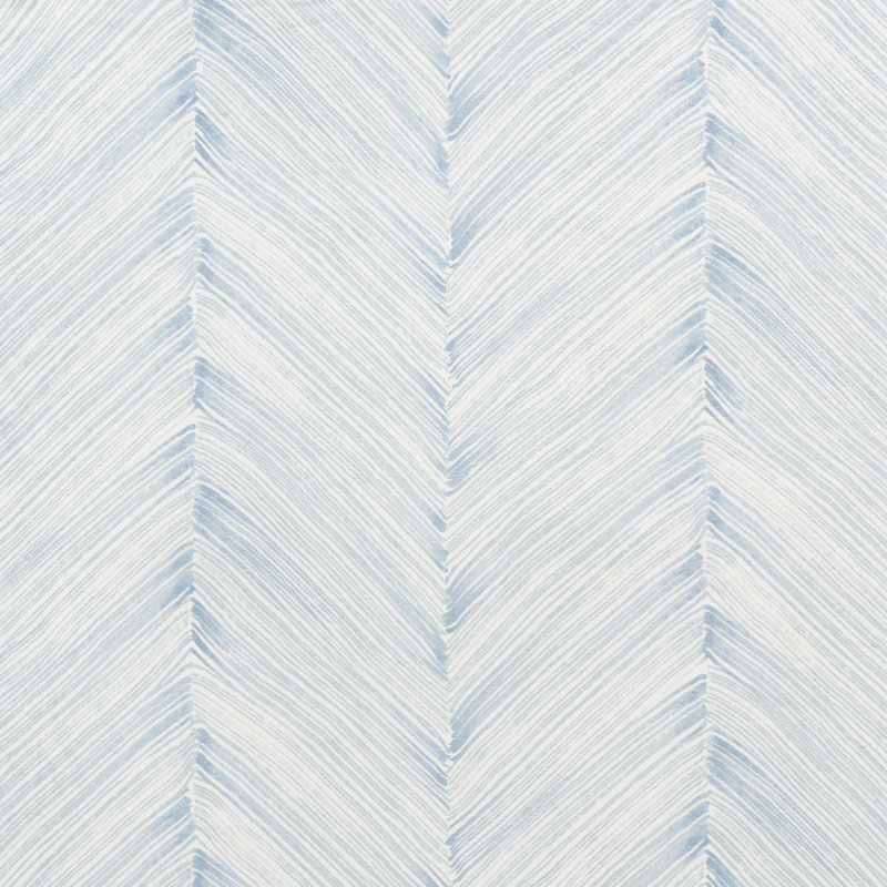 Schumacher x Porter Teleo Harmony Fabric, Sky