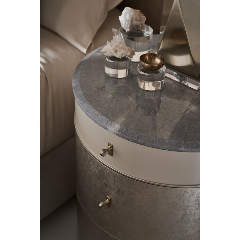 Hang Around 3 - Drawer Nightstand in Cloud/Dry Martini/Winter Frost/Gray Sintered