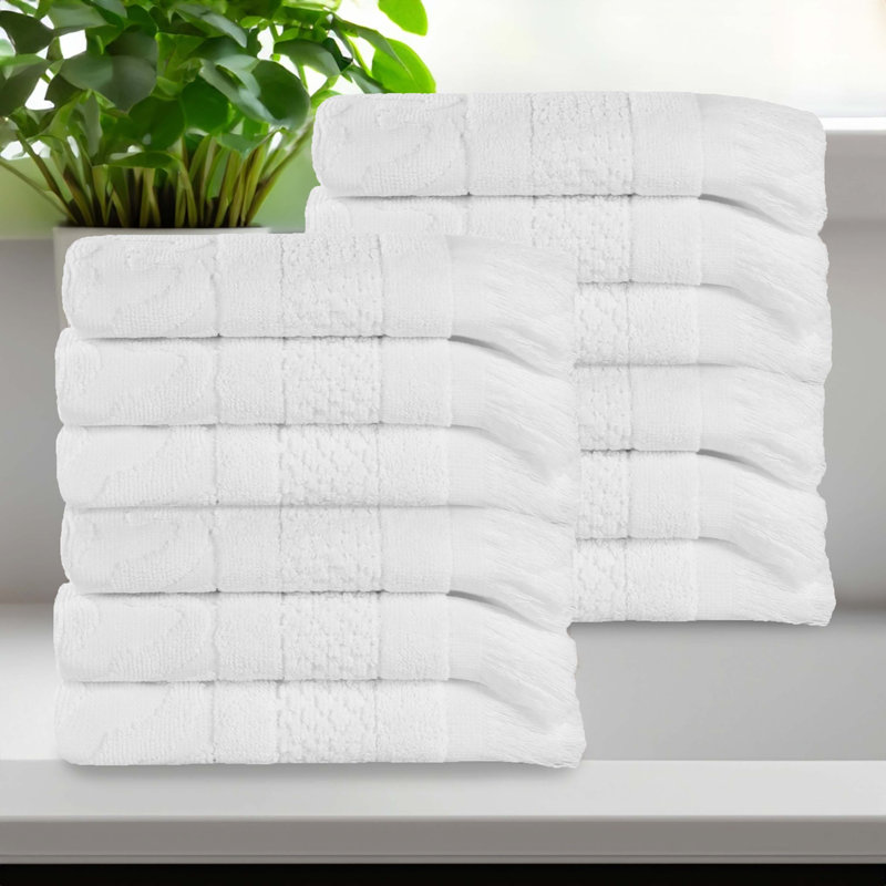 Serviette de bain Rolla, Blanc, Ensemble de 3 serviettes de bain