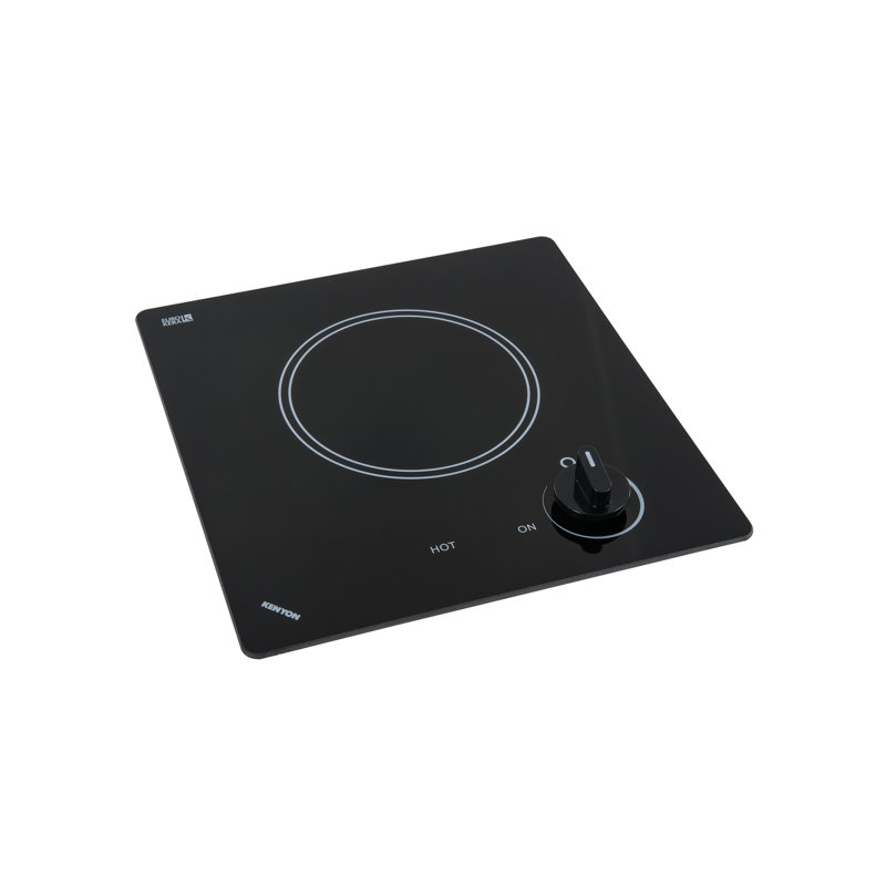 Kenyon Caribbean 20" 22" 24" 30" 36" 40" 48" 60" Black Smart Electric Cooktop with Dual Size Power Burner and with Downdraft Ventilation