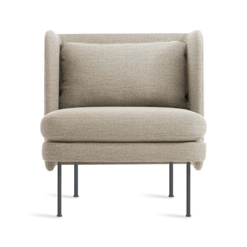 Bloke Club Chair, Tait Stone Textured Basketweave, Slate