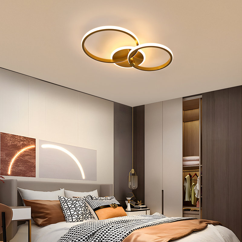 Clarina 3 -Light 52cm LED Flush Mount Ceiling Light, 3000K