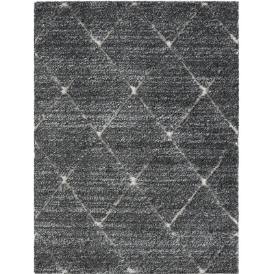 Talas Trellis Area Rug In Grey And Cream
