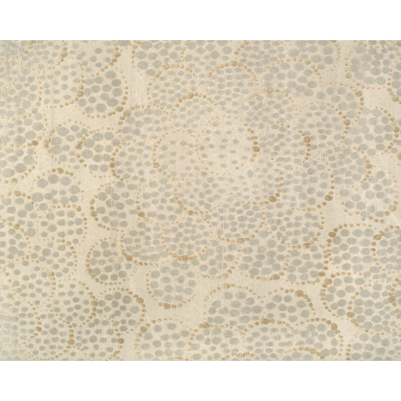 Effervescence Polka Dots Area Rug in Neutral/White, Rectangle 6' x 9'