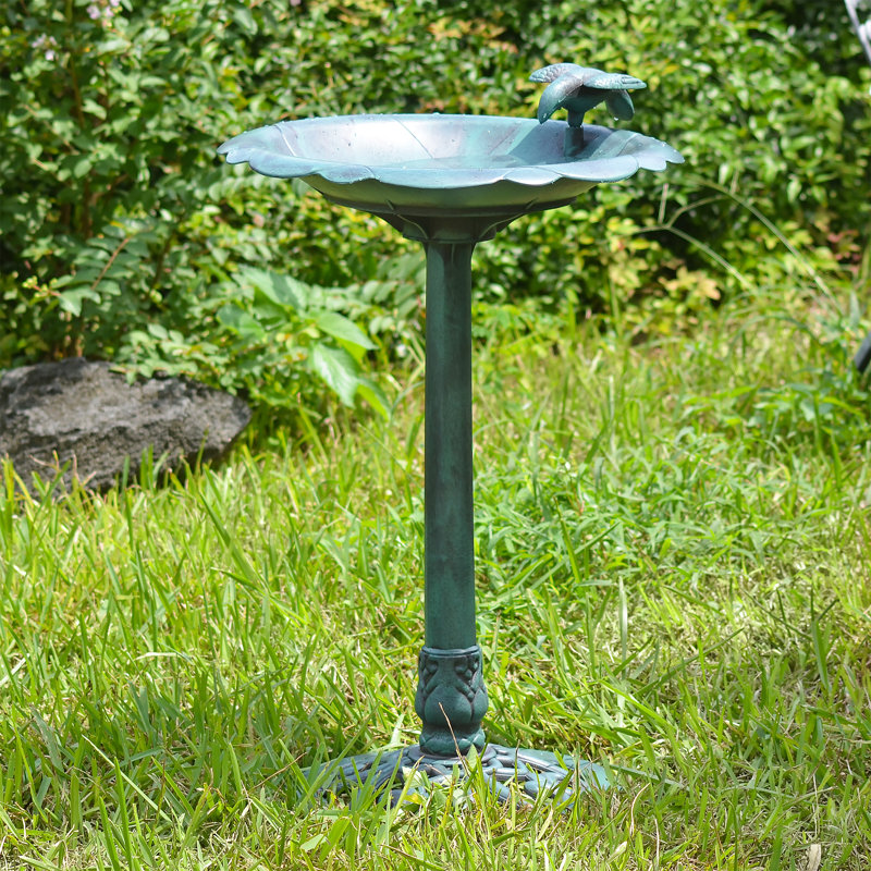 Bain d'oiseaux Aleynna, Vert-de-gris
