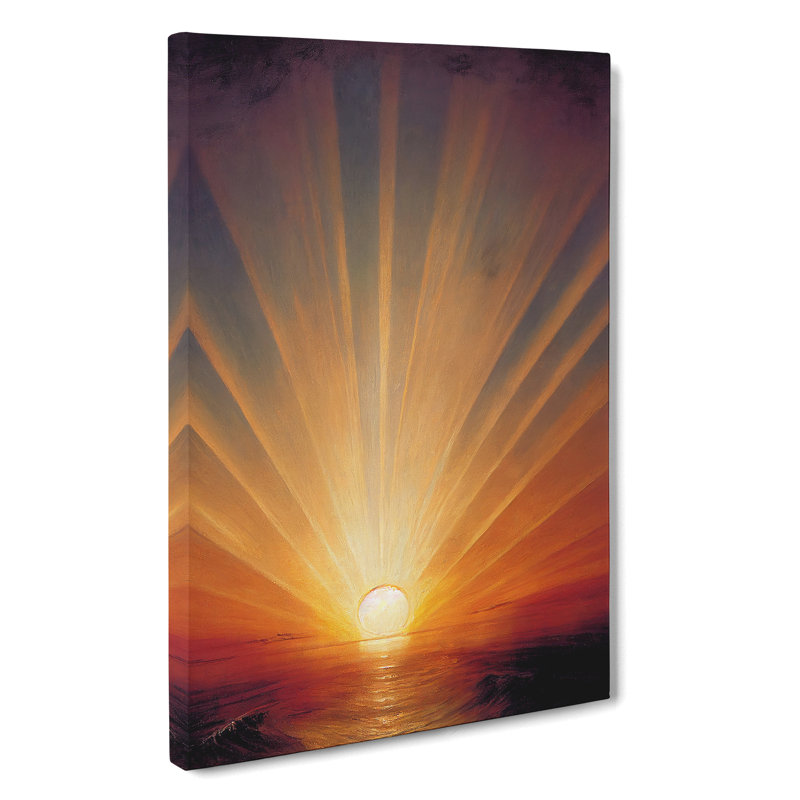XV1022-4736X Tranquil Sunset - Wall Art, Wrapped Canvas, 50cm H x 35cm W, No Matte