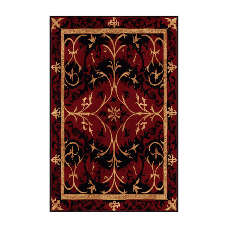 Crest Of Splendor Rug, Rectangle 5' x 8'