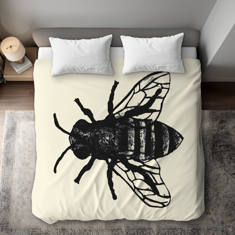 Bee Insect Industrial Duvet Cover | Unique Home Decor
