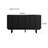 Simple Modern Black Wooden Sideboard