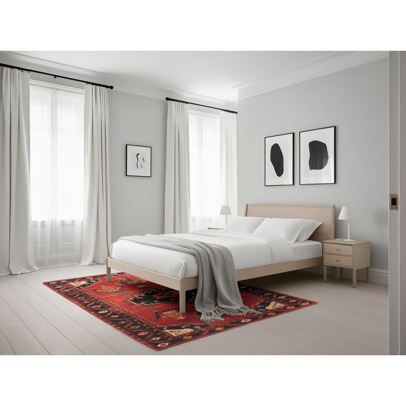Tapis rouge à motif sud-ouest, Rectangle 5 pi x 7 pi