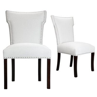 Chemise Upholstered Wingback Side Chair