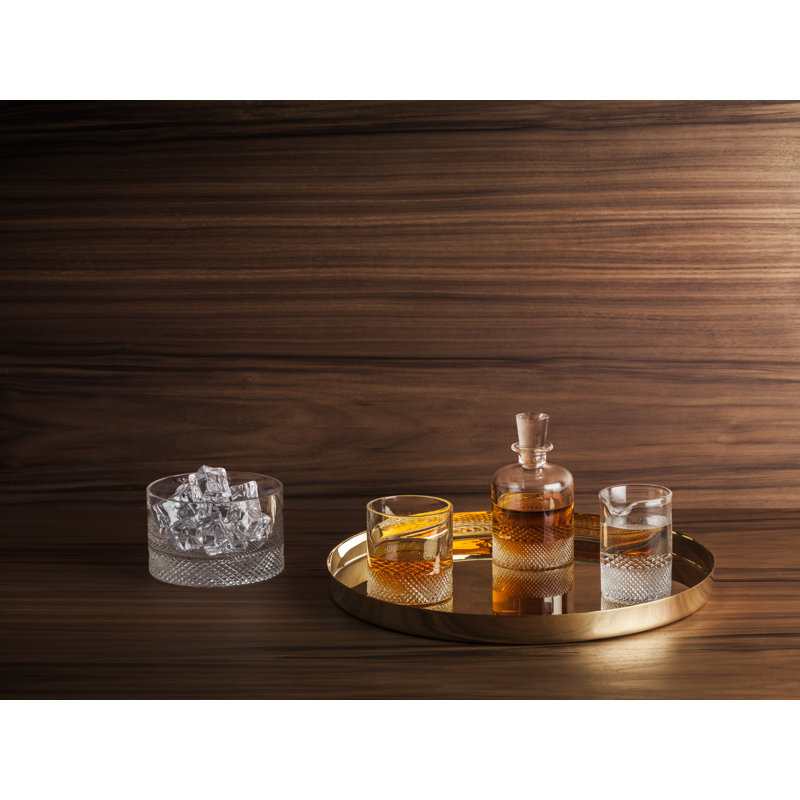 Diamond Crystal Glass, 5.7'' H x 3'' W x 3'' D