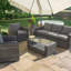 Blaisdell 3 Seat Rattan Sofa Set