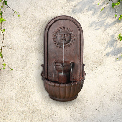 Fontaine murale d'extérieur 28,3 po pour jardins