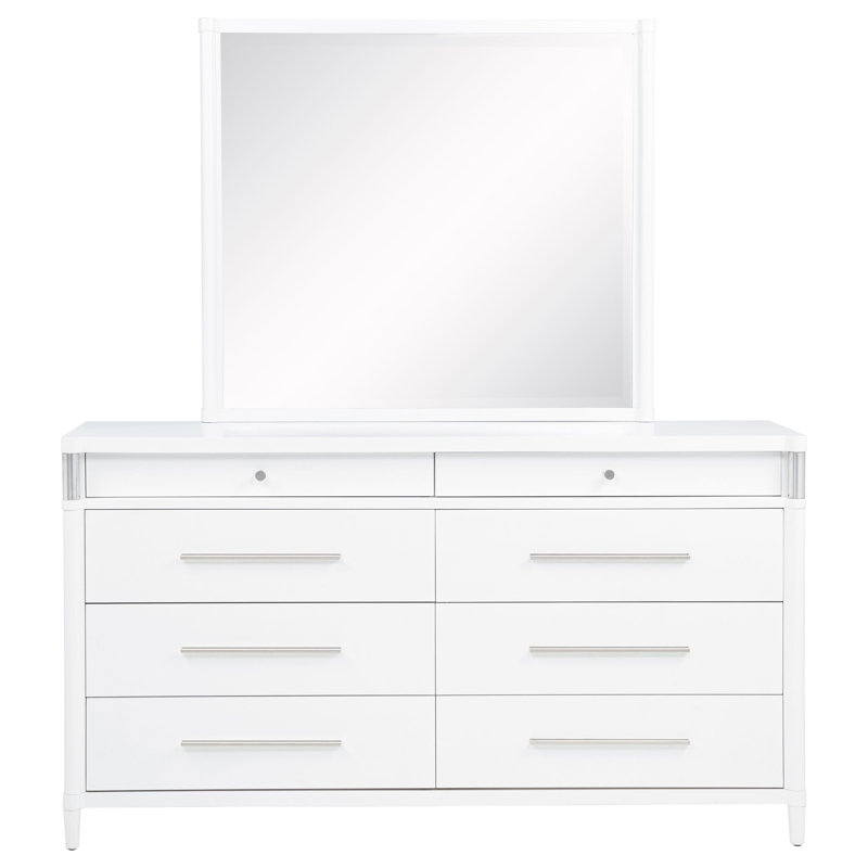 Commode 8 tiroirs avec miroir
