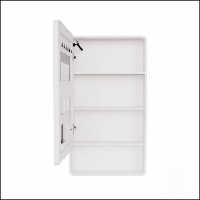 LED Bathroom Medicine Cabinet with Warm Light, Anti-Fogging, and Easy Installation, Aluminum-Plastic Construction for Modern Bathrooms
