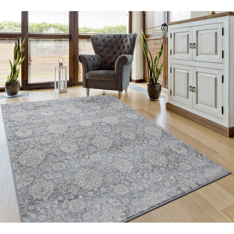 Tapis à motif cachemire crème Olander, Rectangle 9 pi 10 po x 13 pi 2 po