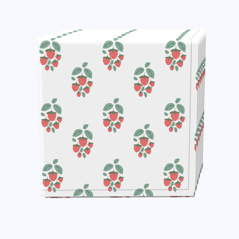 100% Cotton Floral Square Napkin