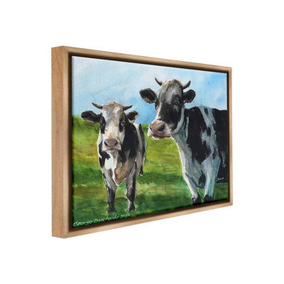 "Cows In Pasture Landscape" par George Dyachenko sur toile