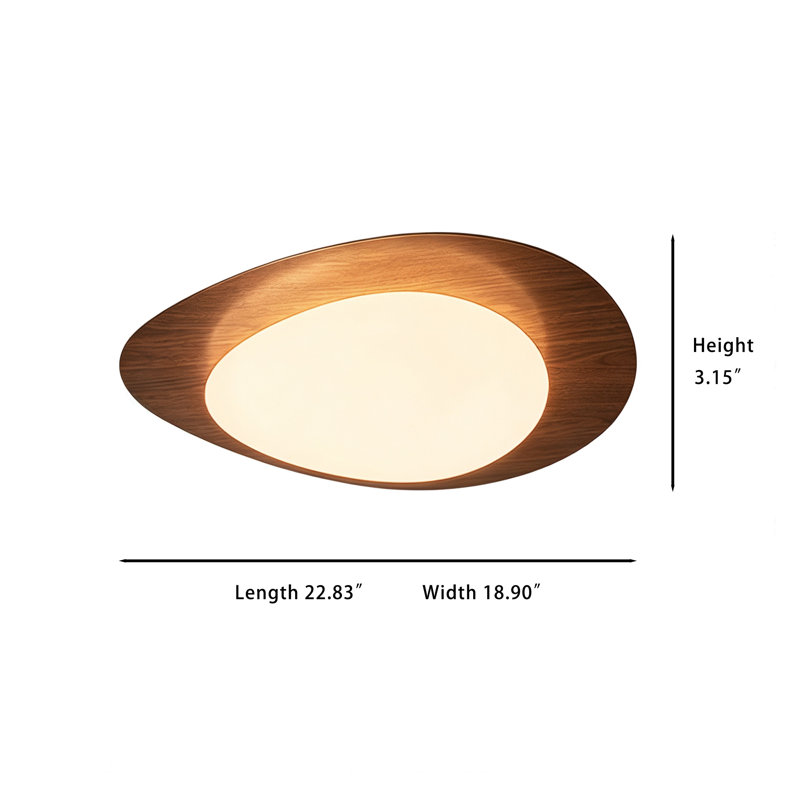 Plafonnier 3 lumières 22,83 po Mid-Century Vintage