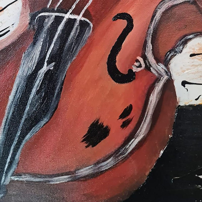 Peinture à l'huile décorative, H 39,37 po x l 39,37 po x P 1 po