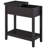 End Table, Narrow Side Table With Flip Top, Storage Cabinet, Bottom Shelf