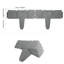 1.3cm H x 23cm W Grey Plastic Lawn Edging