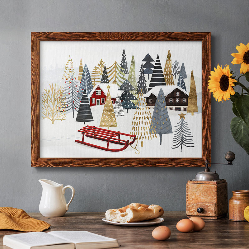 Collection de chalet de Noël A, Érable, H 28 po x l 42 po x P 1,5 po