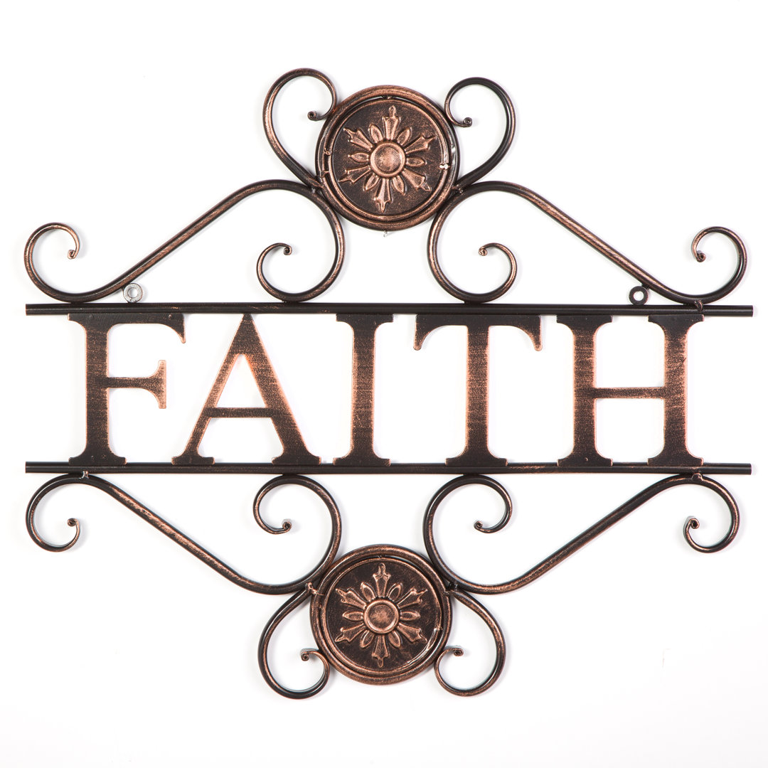 Traditional Wall Decor on Metal Fleur De Lis Living