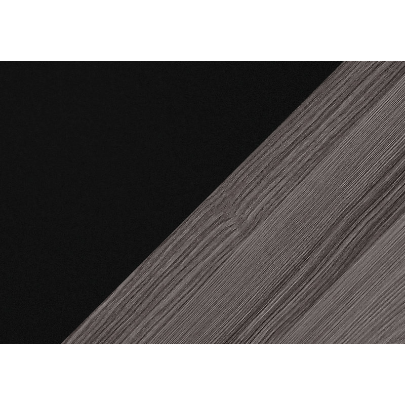 Ensemble de 3 tables basses, table basse moderne avec table de bout, Gris / Noir