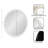 Round Beaded Bathroom Mirror