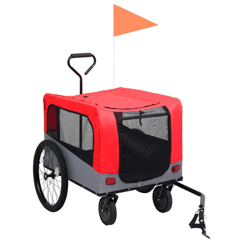 Lydney Collapsible Pet Carrier, Red/Grey