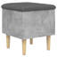 Antlia 42cm Wide Square Solid Colour Ottoman with Storage