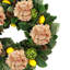 31" Magnolia Leaf Wreath With Hydrangeas, Lemons, Artichokes And Pinecones-298925089