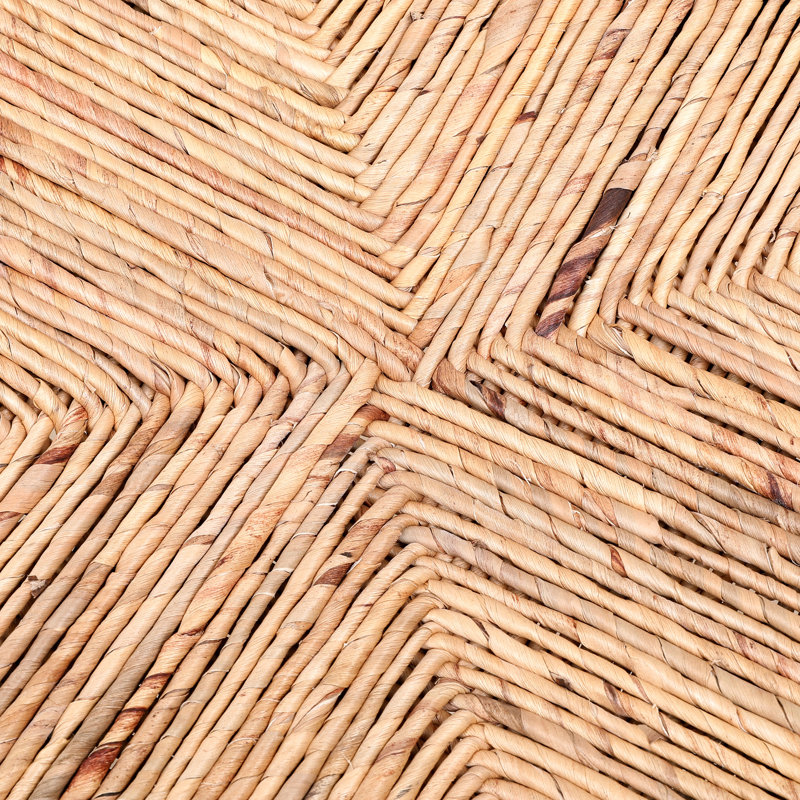 2 tabourets de comptoir en jacinthe d'eau à tissage 2 pièces - Support de dossier pour appartements, bureaux l 15,47 po x H 31,5 po