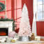 Arbre rose et blanc, aucun danger d'incendie, réactions allergiques, décoration de Noël facile à manipuler