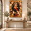 Sacred Heart Virgin Mary Cherubs Vintage Religious Canvas Wall Art-237131674