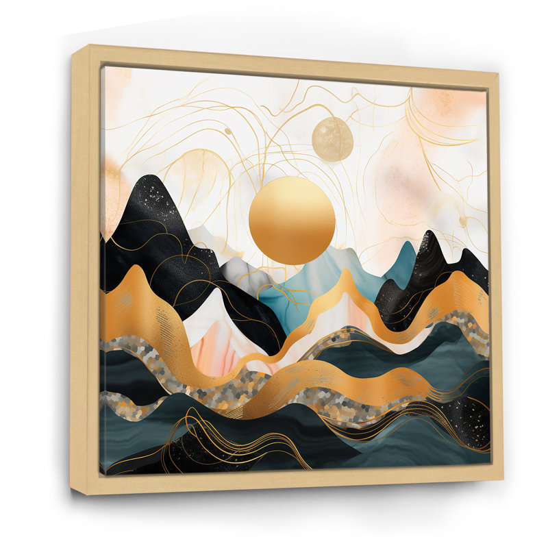 Mountain Bold Landscape IV - Fruits, art mural, Cadre flottant brun, H 30 po x l 30 po x P 1,5 po