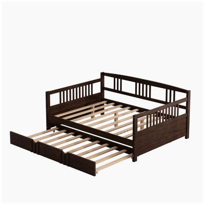 Malwae Solid Wood Daybed with Trundle by Red Barrel Studio