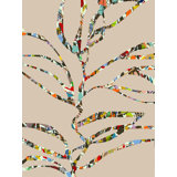 Colorful Tree II Print by Angel Estevez