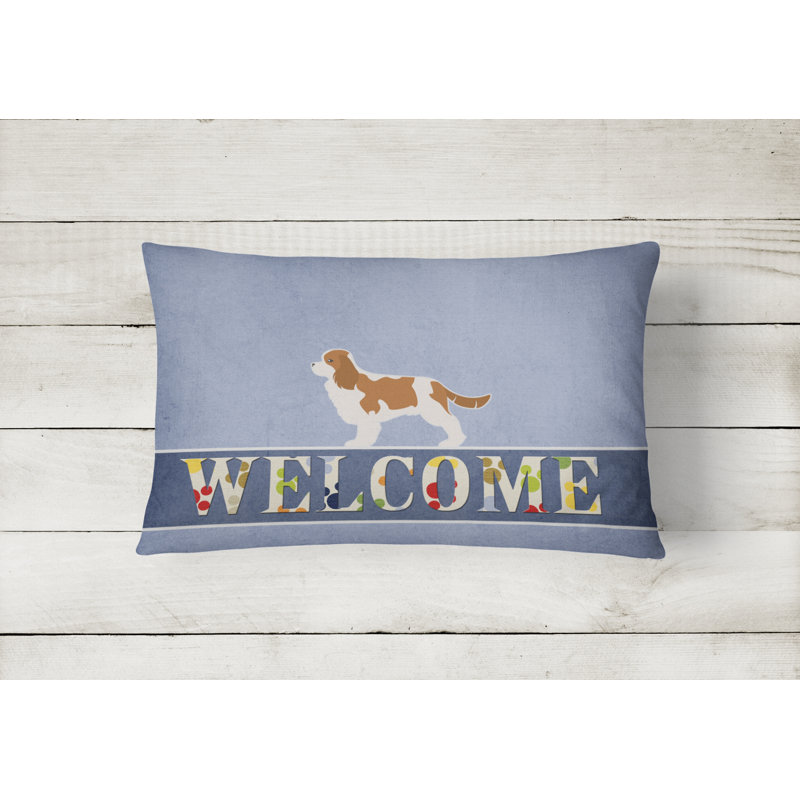  Coussin Cavalier King Charles Spaniel Welcome