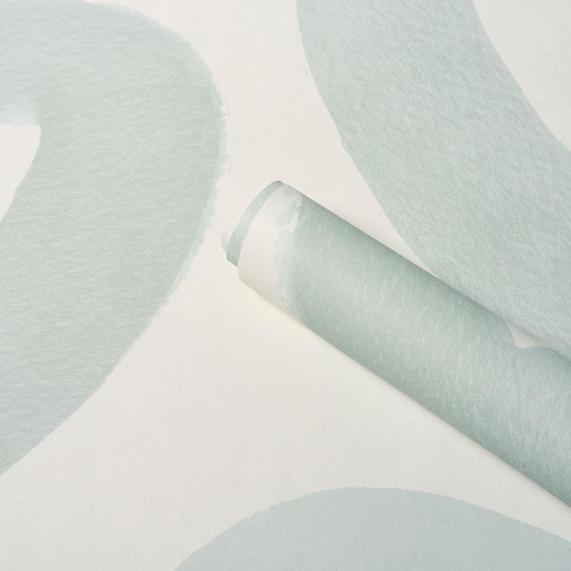 Schumacher X Hadiya Williams Trace Wallpaper, Ice