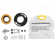 Smart Toilet with Heated Seat, Auto Flush & Dual Flush, Foot Sensor, Night Light