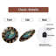 Horloge murale en verre Cosmic Geode