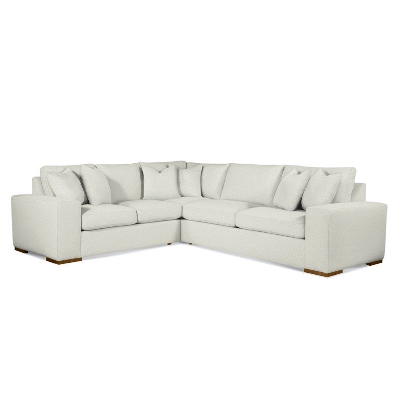 Memphis Sectional, Navy Crypton Performance; 0822-61, Left Hand Facing, Havana