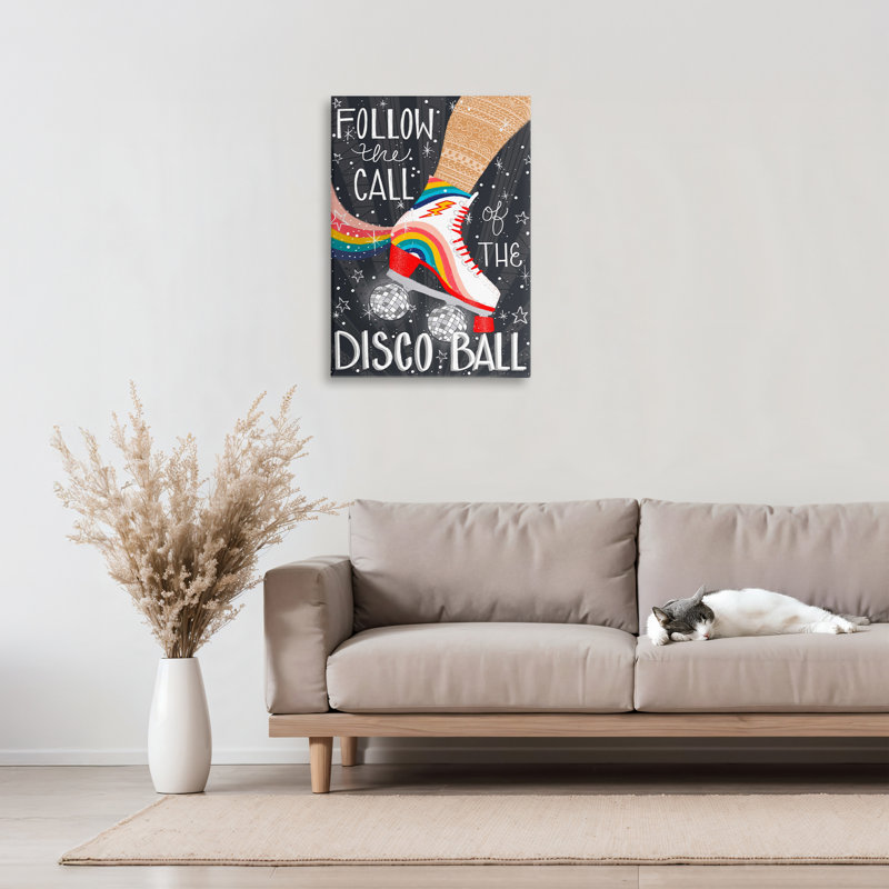«Follow The Call of Disco Ball Canvas», conception par Emiko Rainbow, H 24 po x l 16 po