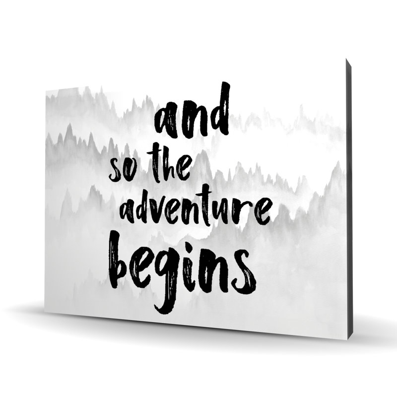 Et ainsi l'aventure commence - Art sur toile pour la maison