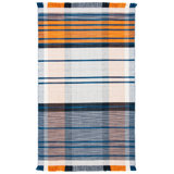 Anjail Flat Weave Plaid Indoor/Outdoor Rug